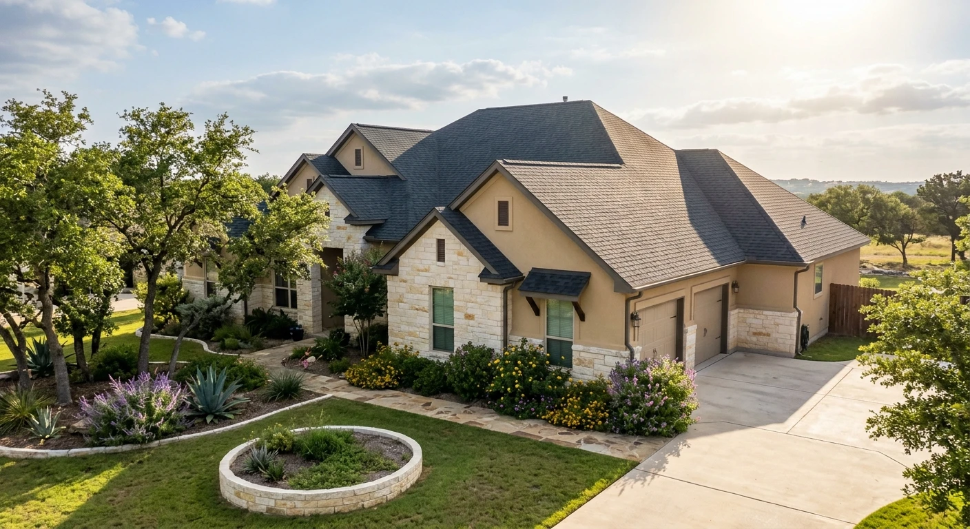 Modern residential home with a clean roofline